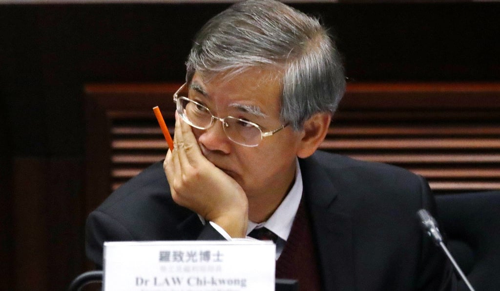 Law Chi-kwong says the poverty situation report gives a hypothetical figure. Photo: Edmond So