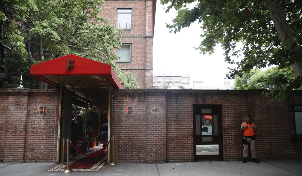 A naval official guards the entrance of the Faena Art Hotel in Buenos Aires. Photo: AP Photo