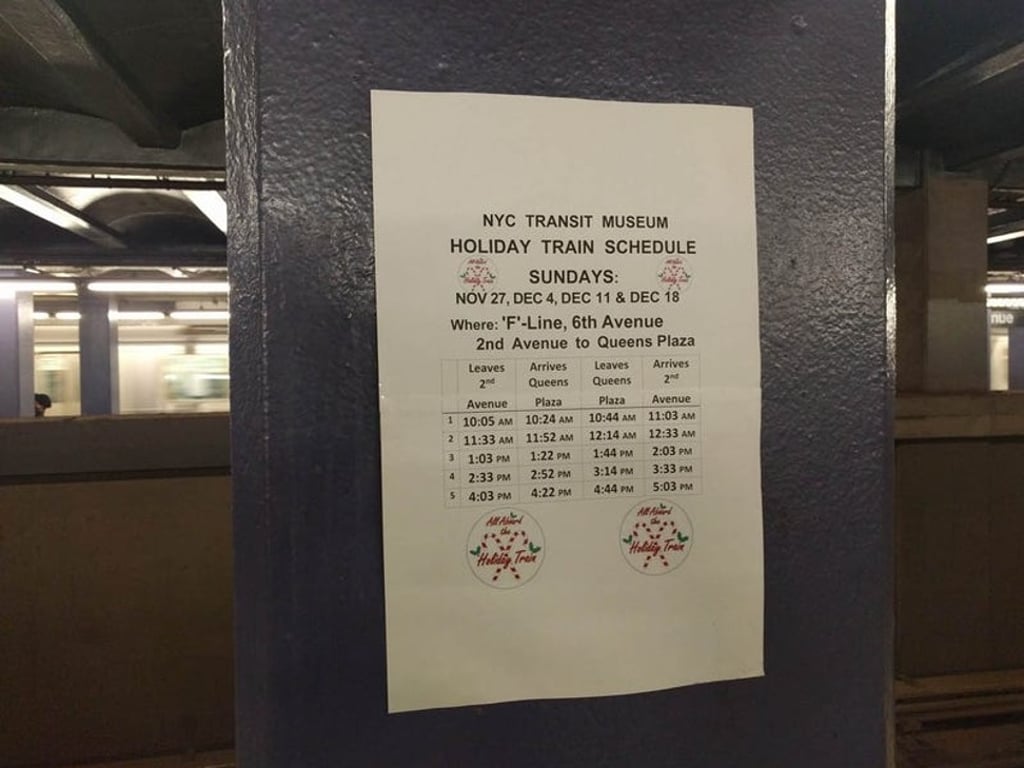 The 2016 schedule shows the train running throughout the day starting at 10am and concluding at about 5pm. The 2016 schedule shows the train running throughout the day starting at 10am and concluding at about 5pm.