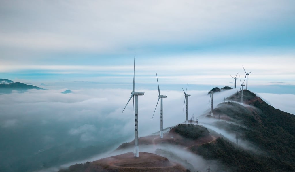 The view from Queya mountain in Guangdong province. Photo: Weibo