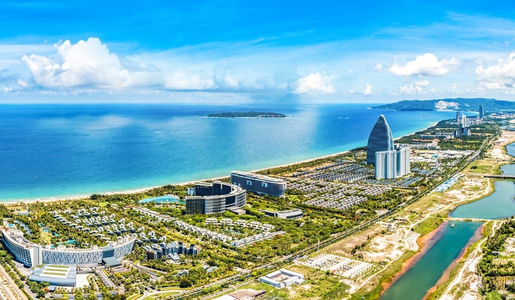 The striking seafront area of Haitang Bay in Sanya, is home to many luxury resort hotels. Photo: Shutterstock/DreamArchitect