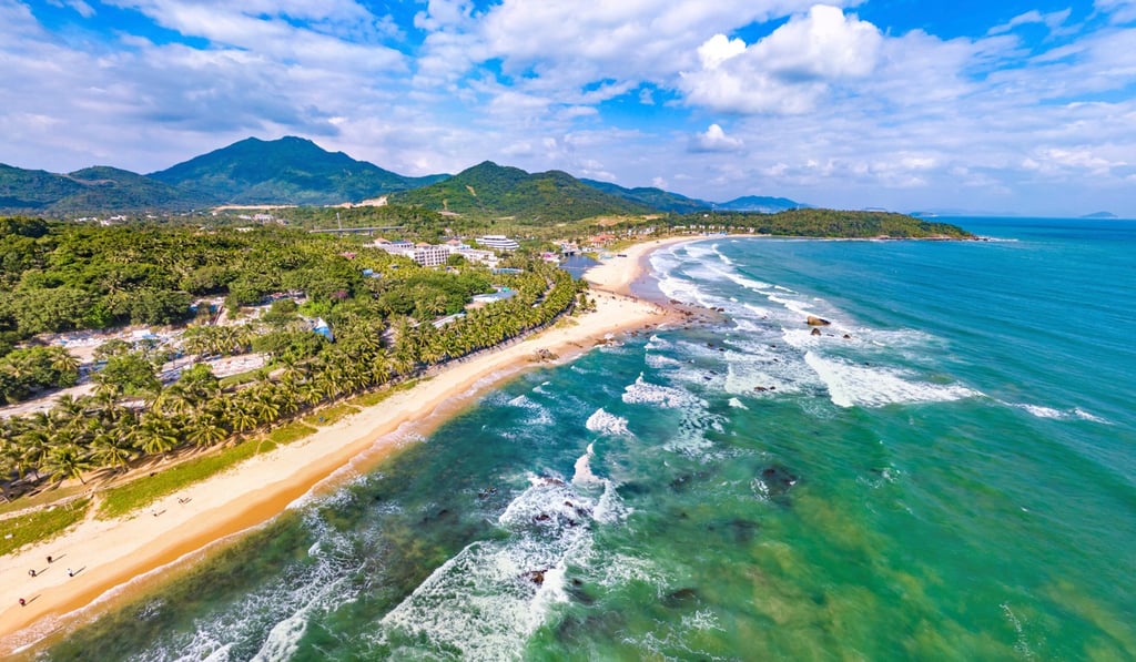 The picturesque beach area of Riyue Bay, on the east coast of Hainan, has become China’s surfing mecca over the past few years and is now home to the national surfing team and state-run surfing academy. Photo: Shutterstock/HelloRF Zcool