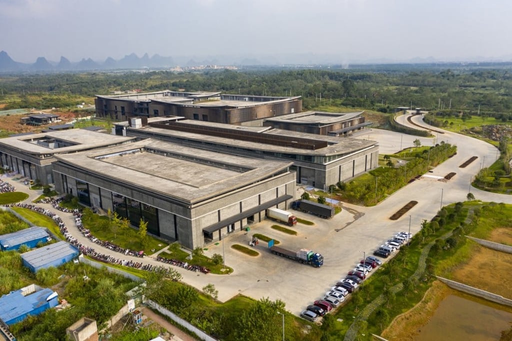An aerial shot of Integral in Guilin, China. An aerial shot of Integral in Guilin, China.