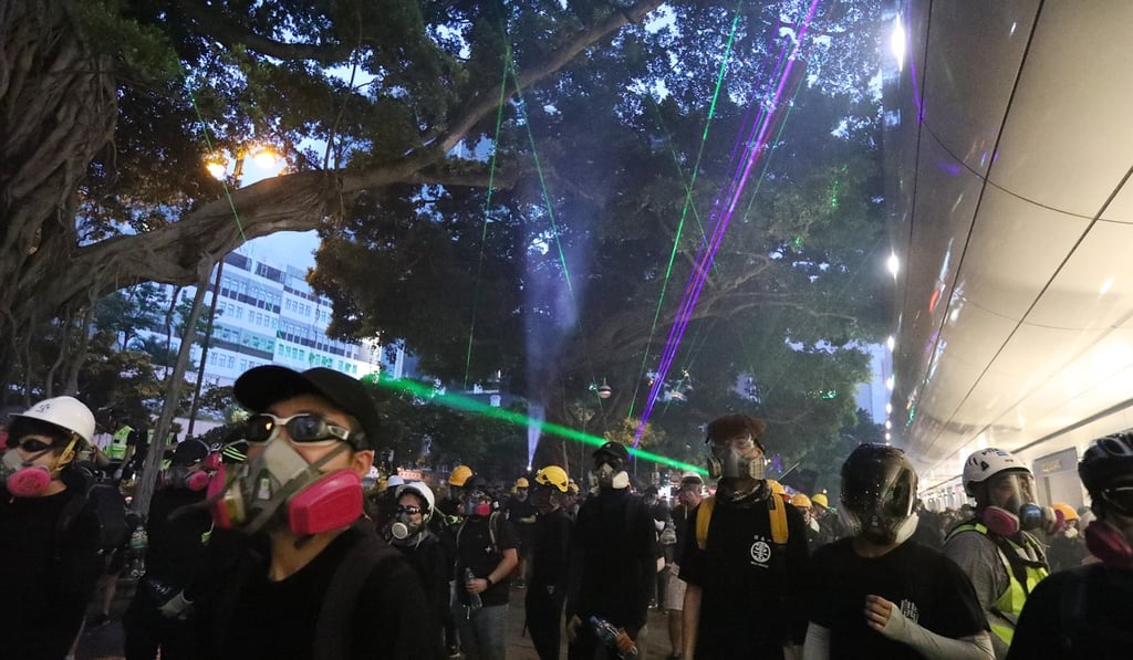 Protesters and police clashed at Park Lane Shopper’s Boulevard in Tsim Sha Tsui on August 11. Photo: Felix Wong