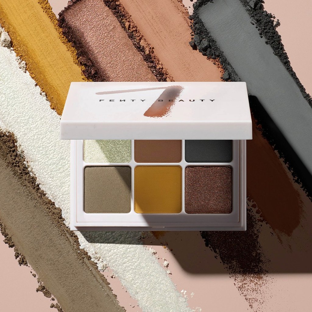 Fenty Beauty’s the Snap Shadows eyeshadow palettes. The name comes from the way two palettes can snap together through the back of the case.
