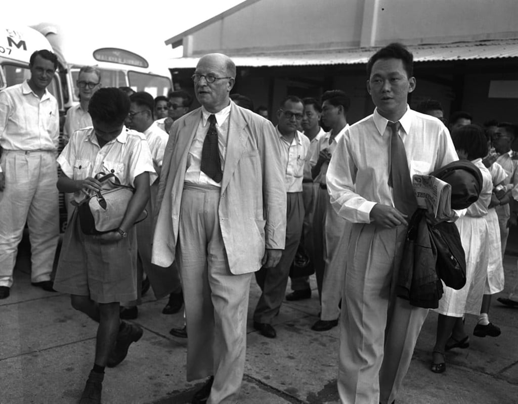 Pritt with Lee Kuan Yew in Singapore, in 1954. Photo: Singapore Press Holdings Pritt with Lee Kuan Yew in Singapore, in 1954. Photo: Singapore Press Holdings
