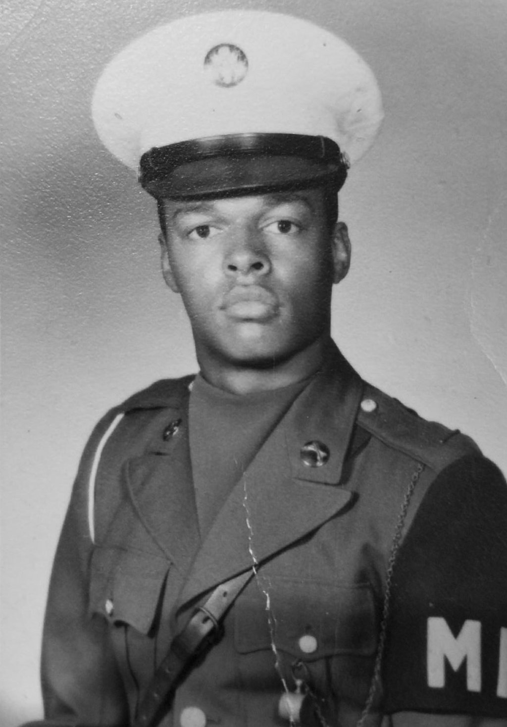 Paige as a military policeman. Photo: courtesy of Bill Paige