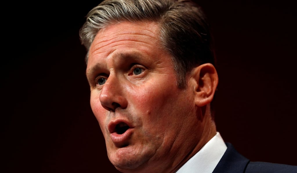Labour’s Shadow Secretary for Brexit Keir Starmer speaks during the party’s annual conference in Brighton in September. Photo: Reuters