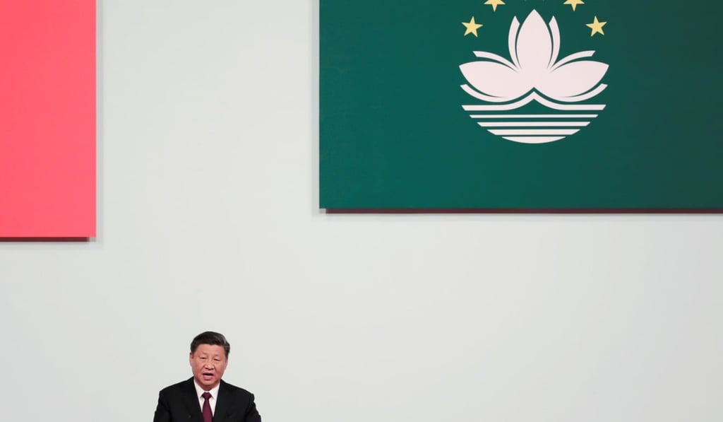 Chinese President Xi Jinping speaks during his trip to Macau. Photo: Reuters Chinese President Xi Jinping speaks during his trip to Macau. Photo: Reuters
