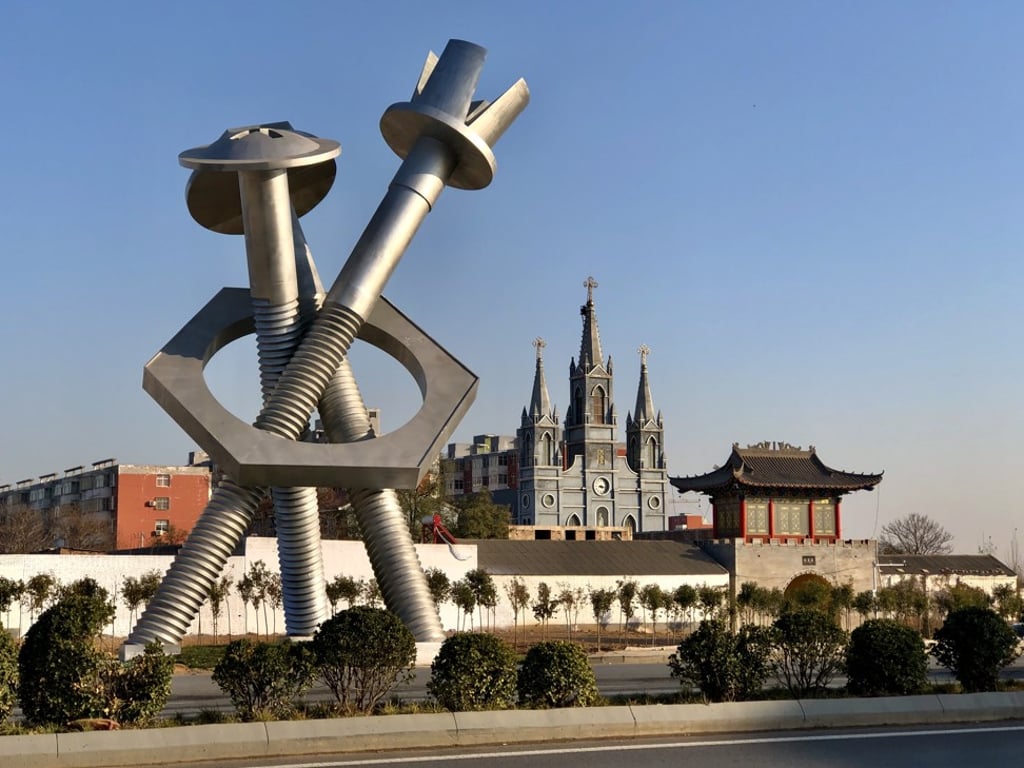 Yongnian district in Handan city is China’s industrial hub for the production of fasteners. Photo: Orange Wang