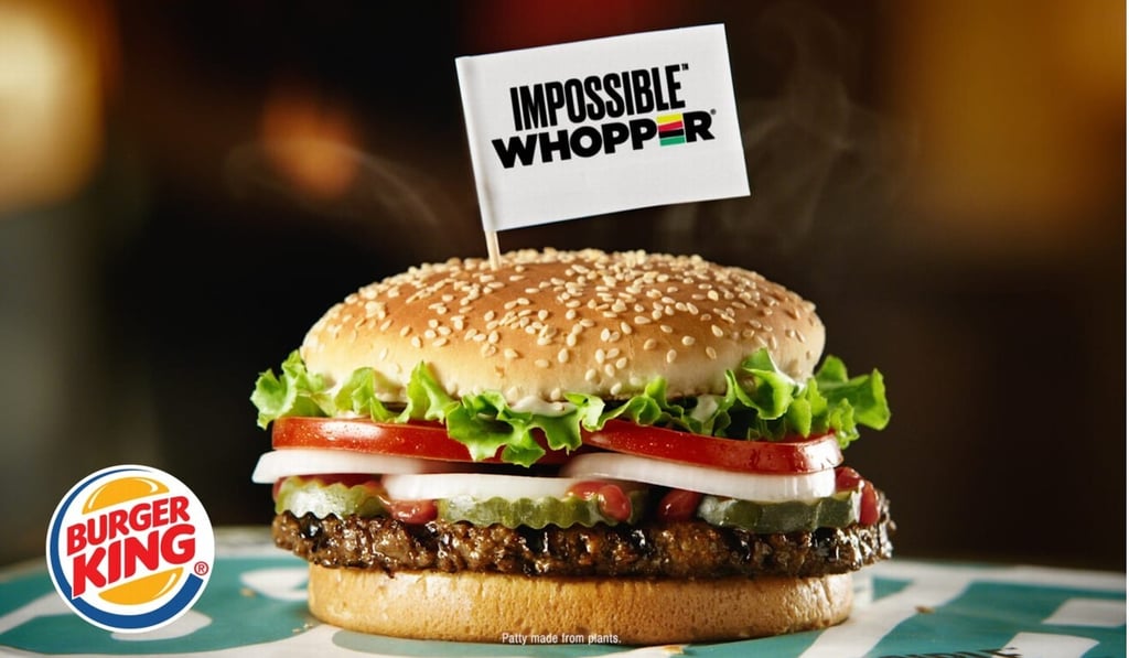 In August, Burger King began serving the Impossible Whopper throughout America using meatless patties from California-based Impossible Foods. Photo: Handout.