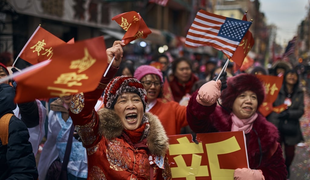 Revellers celebrate the Lunar New Year with a parade in Chinatown in New York on February 17. Chinese heritage and culture are bound up with mainland China. Photo: AP