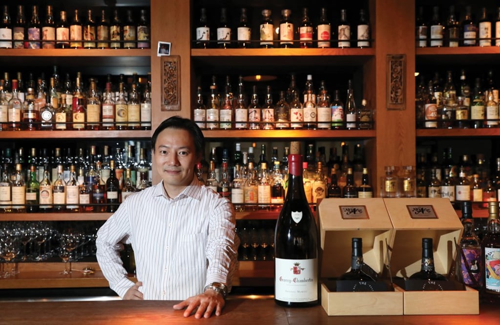 Aaron Chan at his bar Club Qing. Photo: Nora Tam/Club Qing