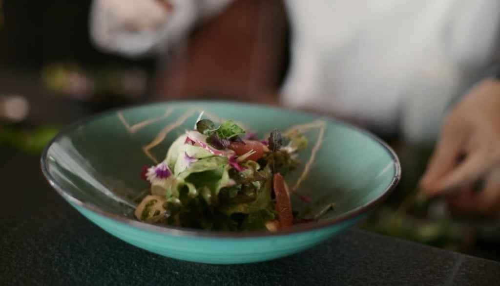 The hotel’s Aquaponics Salad.