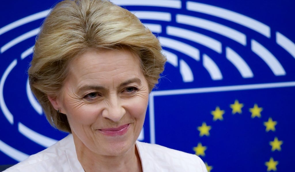 Ursula von der Leyen’s tenure as European Commission president begins with warm words from China. Photo: Xinhua