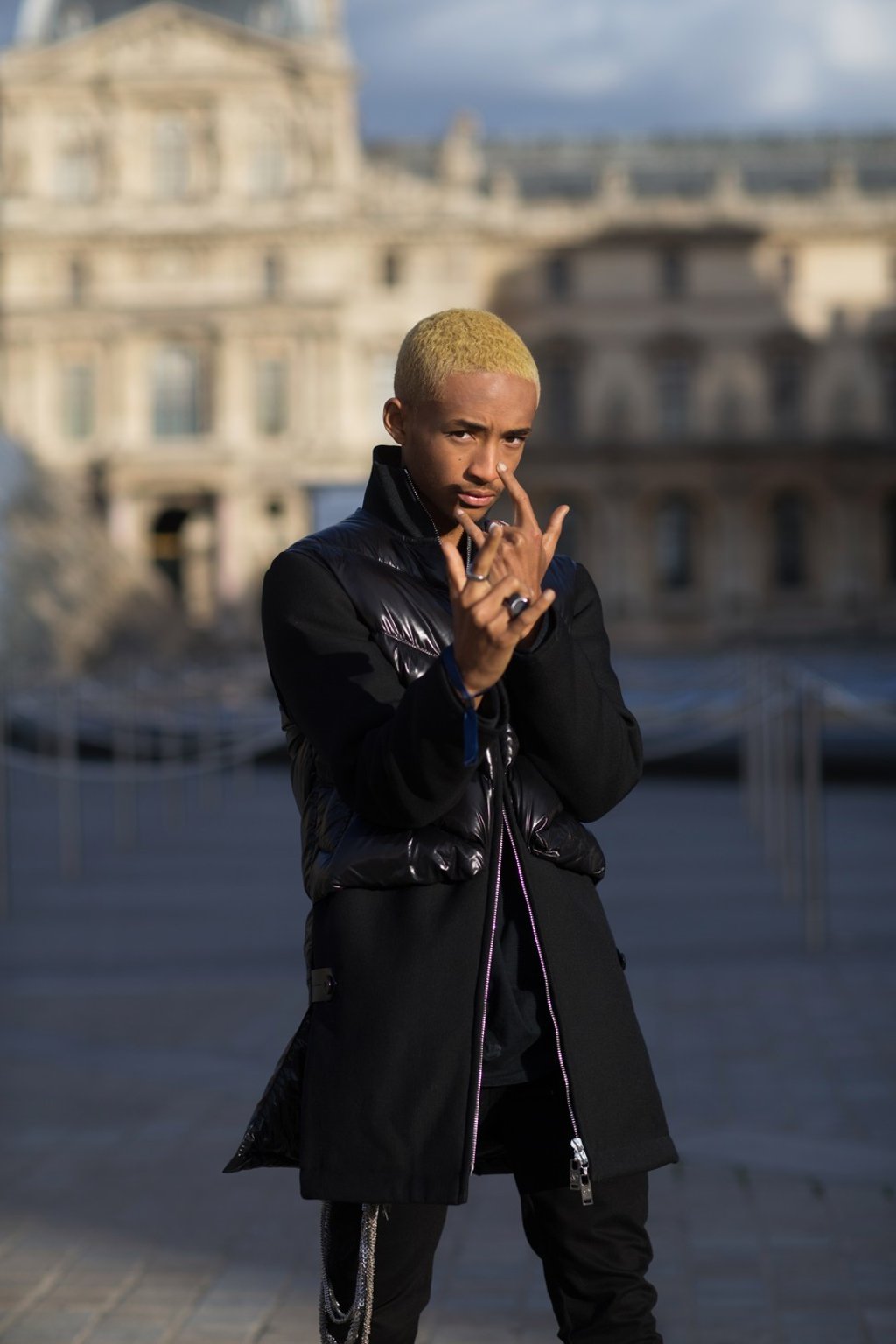 Millennial idol Jaden Smith attends a Louis Vuitton show. Photo: Handout