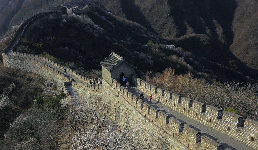 Less than 10 per cent of the Great Wall now consists of brickwork as a result of theft and erosion. Photo: Xinhua