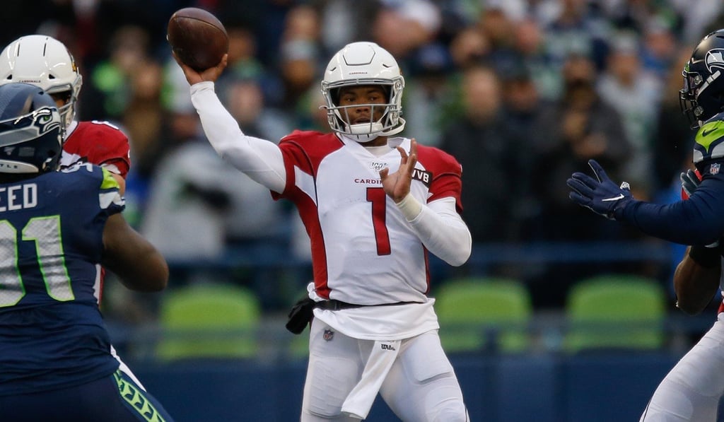 Arizona Cardinals quarterback Kyler Murray makes a play against the Seattle Seahawks in December. Photo: AFP