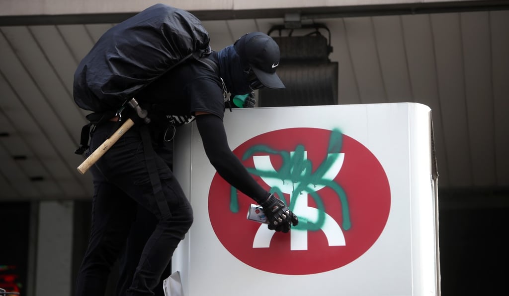 Hong Kong anti-government protesters have targeted the city’s rail operator. Photo: Winson Wong Hong Kong anti-government protesters have targeted the city’s rail operator. Photo: Winson Wong
