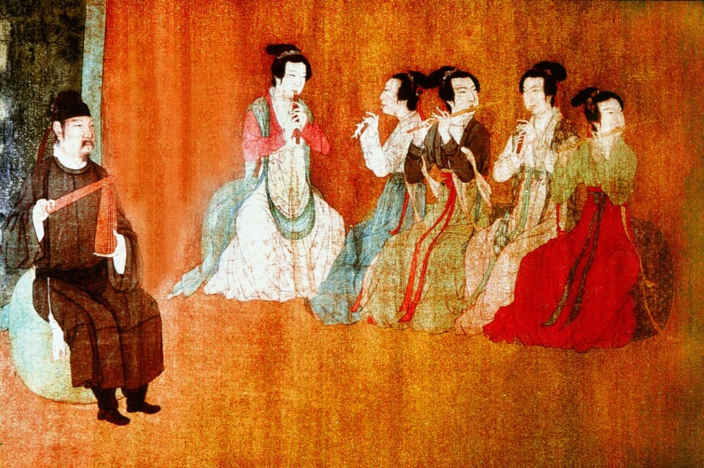 A detail from The Night Revelry of Han Xizai, by Gu Hongzhong. Photo: Getty Images A detail from The Night Revelry of Han Xizai, by Gu Hongzhong. Photo: Getty Images
