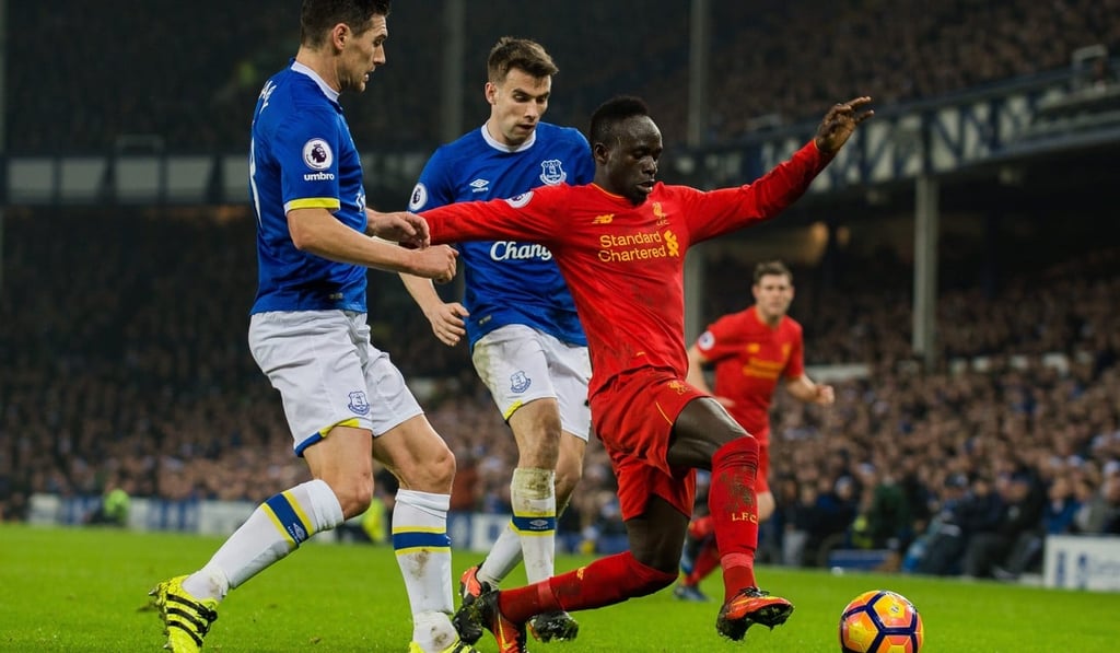 The Merseyside derby has collected a record 21 red cards since the English Premier League started in 1992. Photo: EPA
