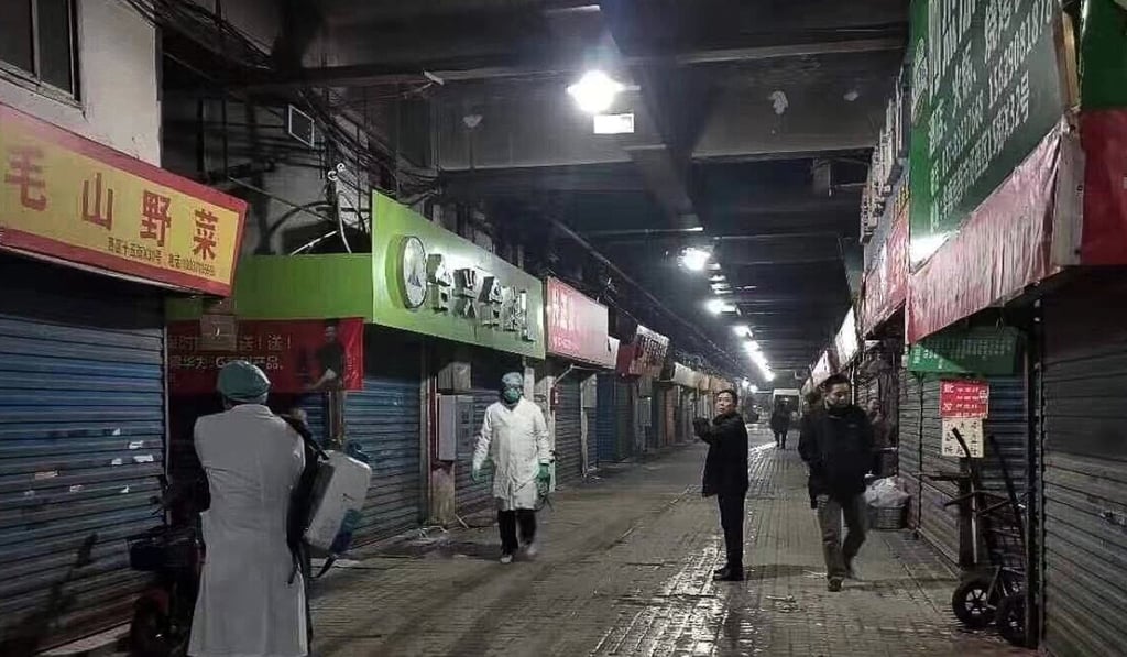 Wuhan’s Huanan Seafood Wholesale Market, where some of the viral pneumonia cases originated. Photo: Handout