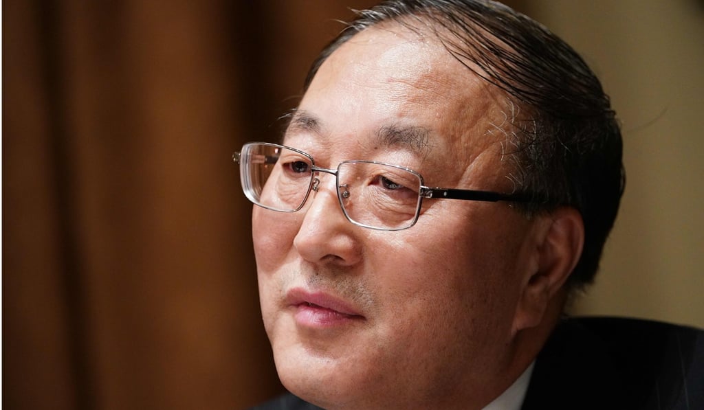 China’s ambassador to the UN Zhang Jun says he hopes to build consensus on a resolution to have the sanctions on North Korea lifted. Photo: AFP China’s ambassador to the UN Zhang Jun says he hopes to build consensus on a resolution to have the sanctions on North Korea lifted. Photo: AFP