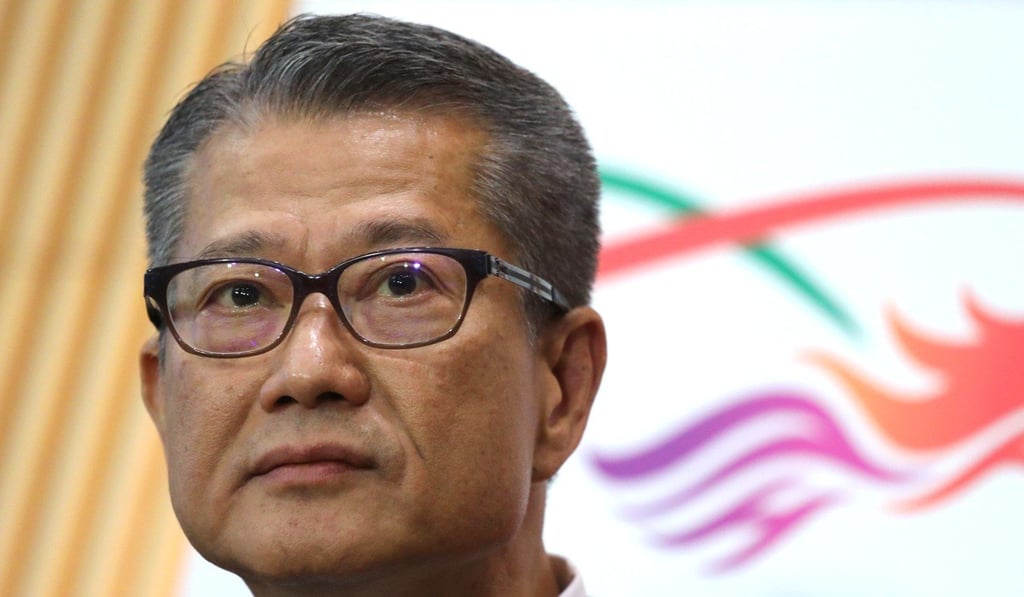 DAB members met Financial Secretary Paul Chan on Monday. Photo: Dickson Lee