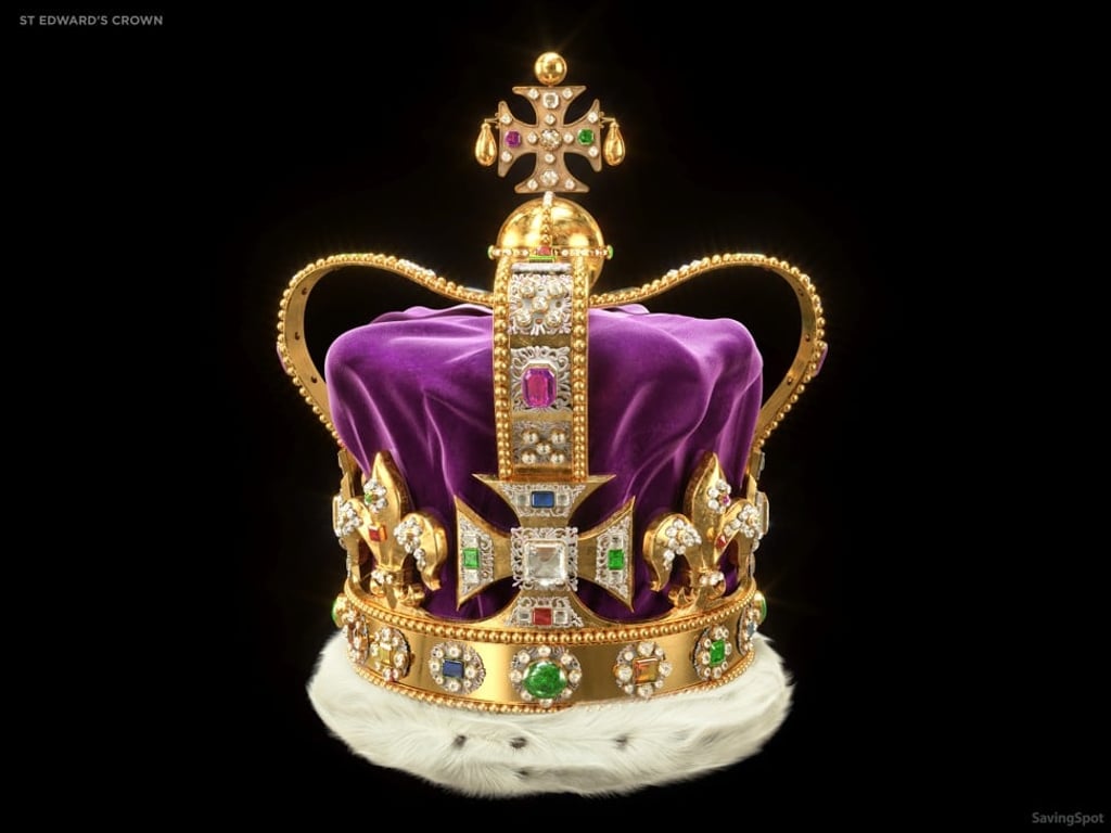 St Edward’s Crown is only worn at coronations. Photo: SavingSpot