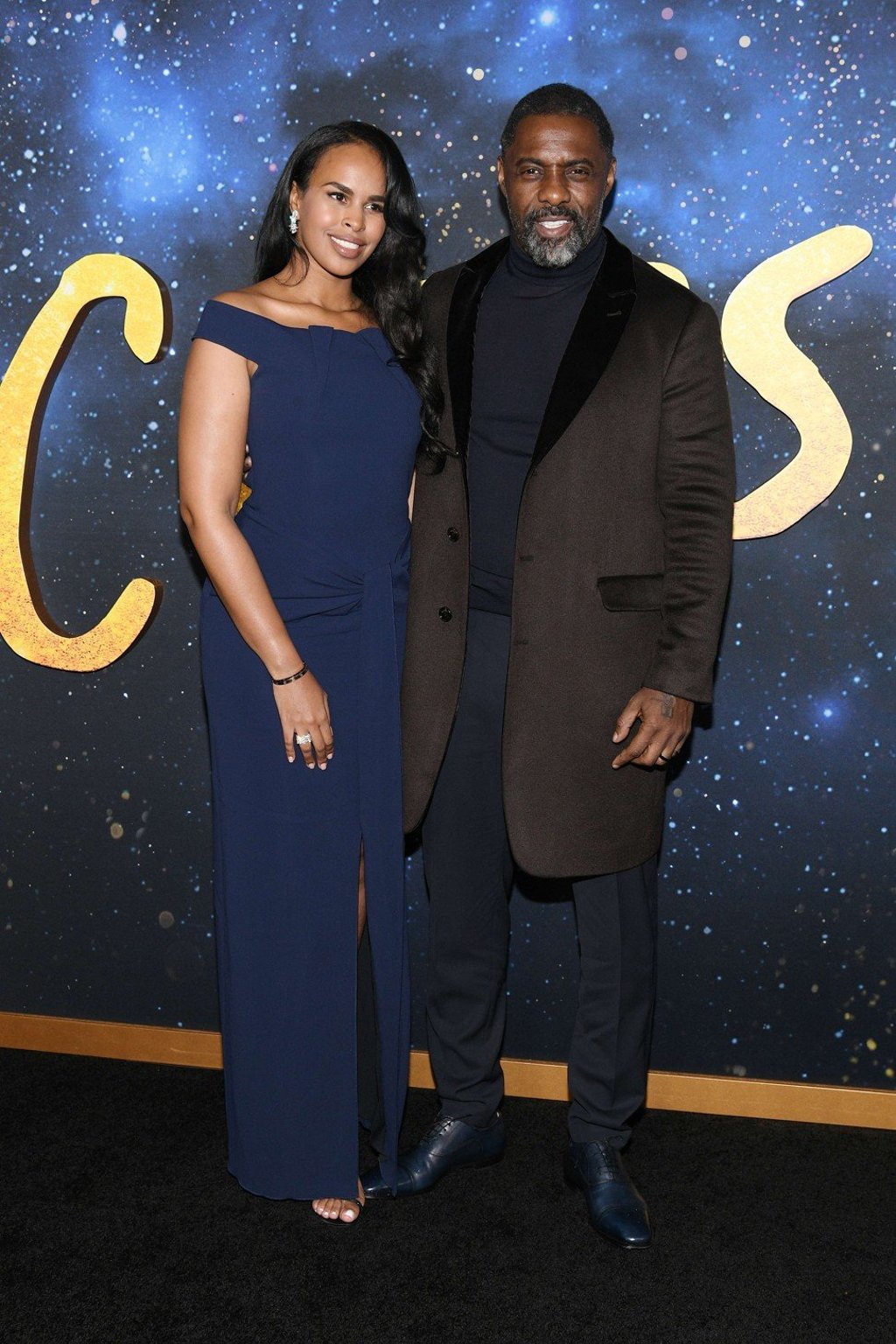 Sabrina Dhowre Elba and Idris Elba. Photo: AFP