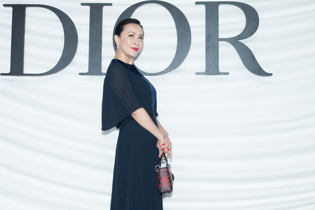Actress Carina Lau Kar-ling at Christian Dior’s Haute-Couture Spring/Summer 2018 show at MinshengArt Wharf on March 29, 2018 in Shanghai. Photo by Visual China Group via Getty Images/Visual China Group via Getty Images