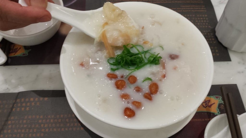 Ho Hung Kee’s sampan congee with assorted meat and sliced fish. Photo: Rebecca Lo