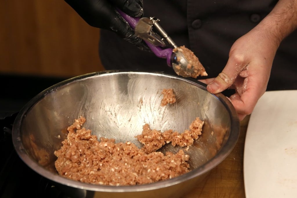 The non-pork products use soy as the primary ingredient and contain “heme”. Photo: AP