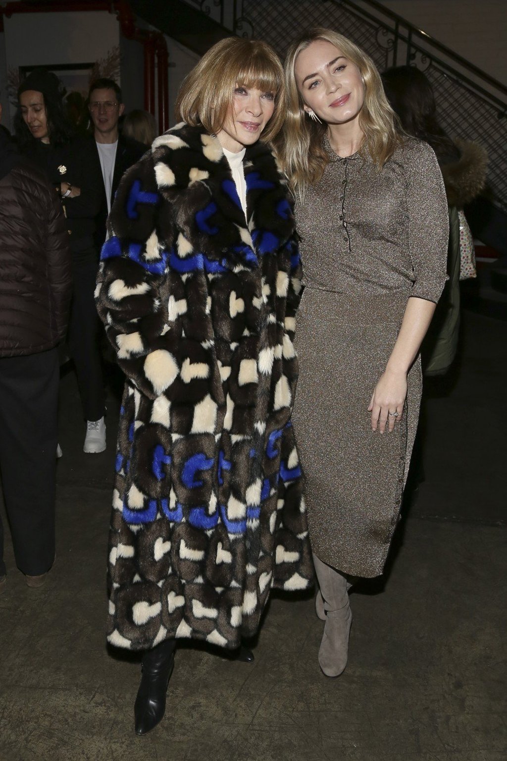 Anna Wintour (left) and Emily Blunt. Photo: AP