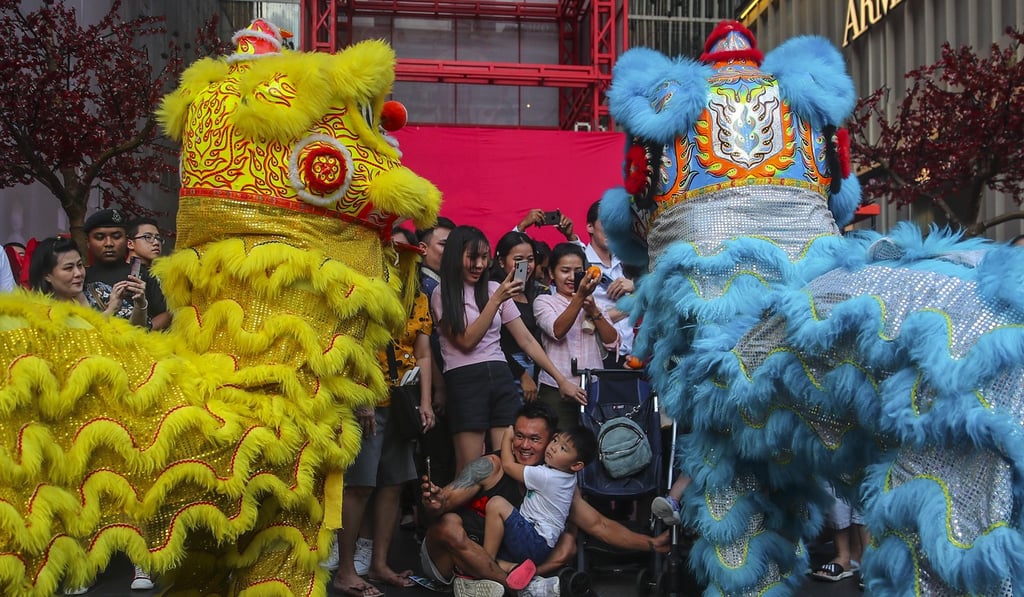 A lion dance performance during an event at a shopping centre for the upcoming Lunar New Year celebration in Kuala Lumpur. Photo: EPA-EFE A lion dance performance during an event at a shopping centre for the upcoming Lunar New Year celebration in Kuala Lumpur. Photo: EPA-EFE