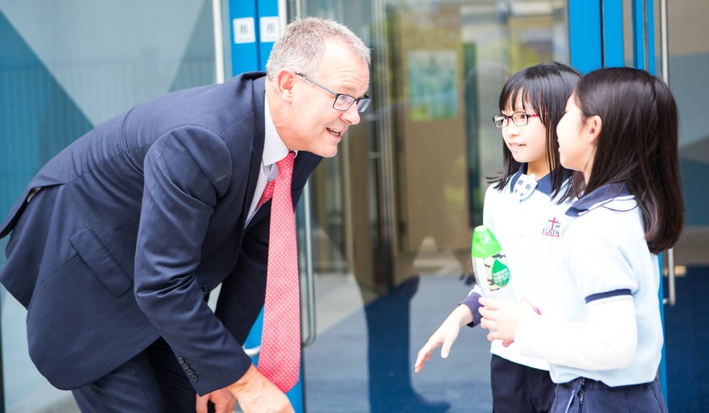 Richard Vanderpyl (left), head of school at Hong Kong’s Christian Alliance International School, says no age is too young to be active in service learning.