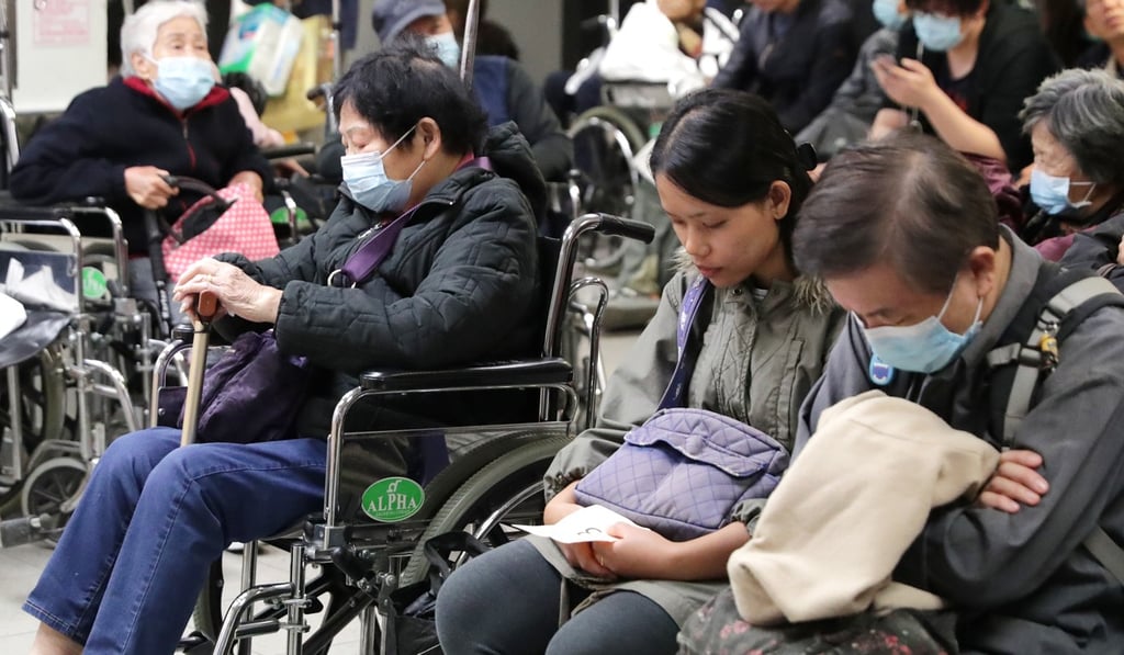 Patients at the accident and emergency unit of United Christian Hospital in Kwun Tong. Photo: Edmond So