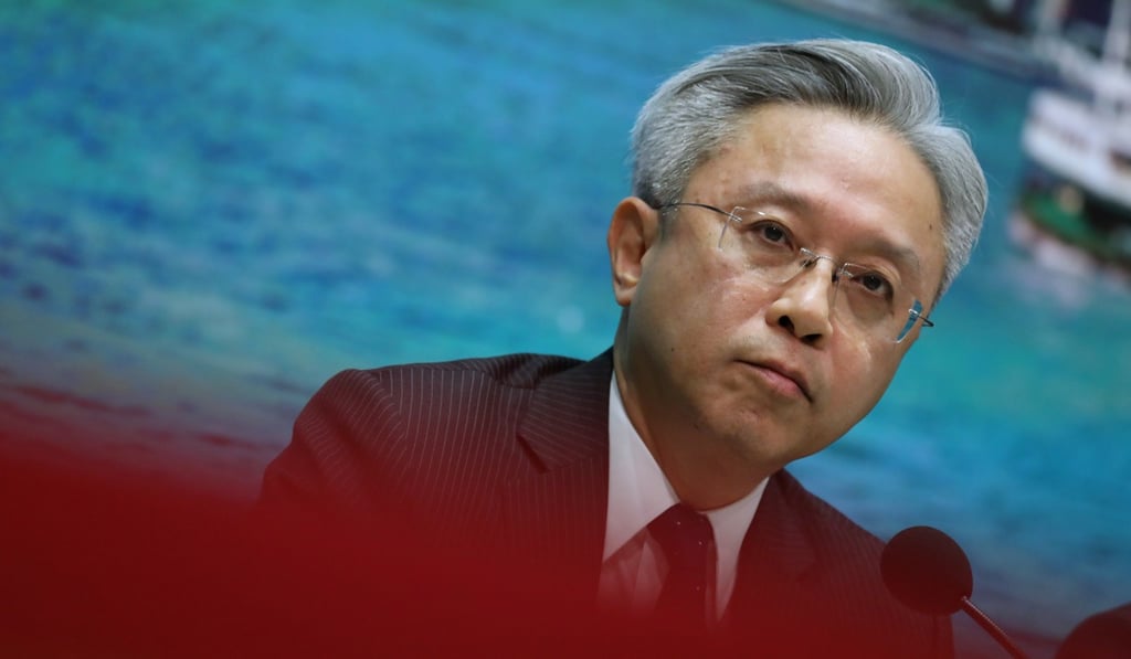 Secretary for the Civil Service Joshua Law has warned civil servants convicted of taking part in illegal protests face dismissal. Photo: Nora Tam