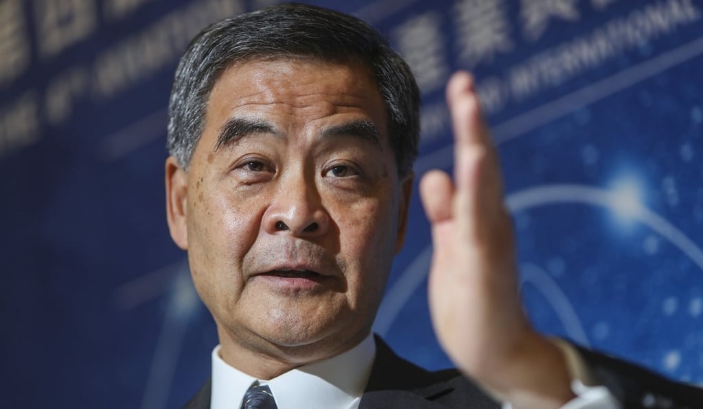 Luo Huining met former chief executive Leung Chun-ying (pictured). Photo: Winson Wong