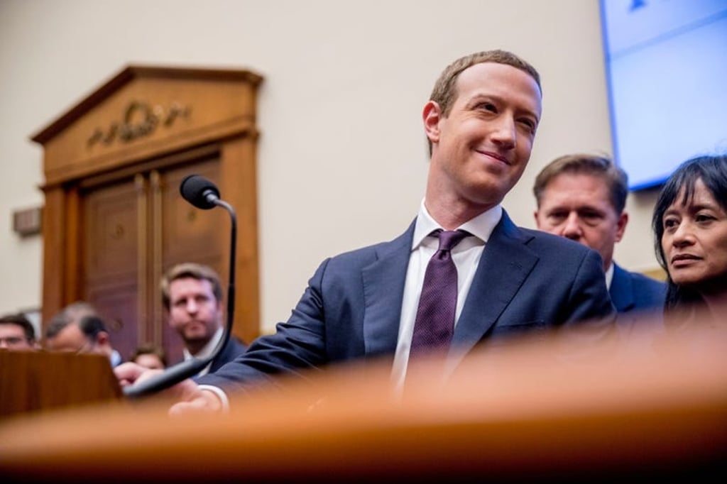 Facebook CEO Mark Zuckerberg testified in front of Congress in October 2019 – wearing a tie. Photo: AP Photo