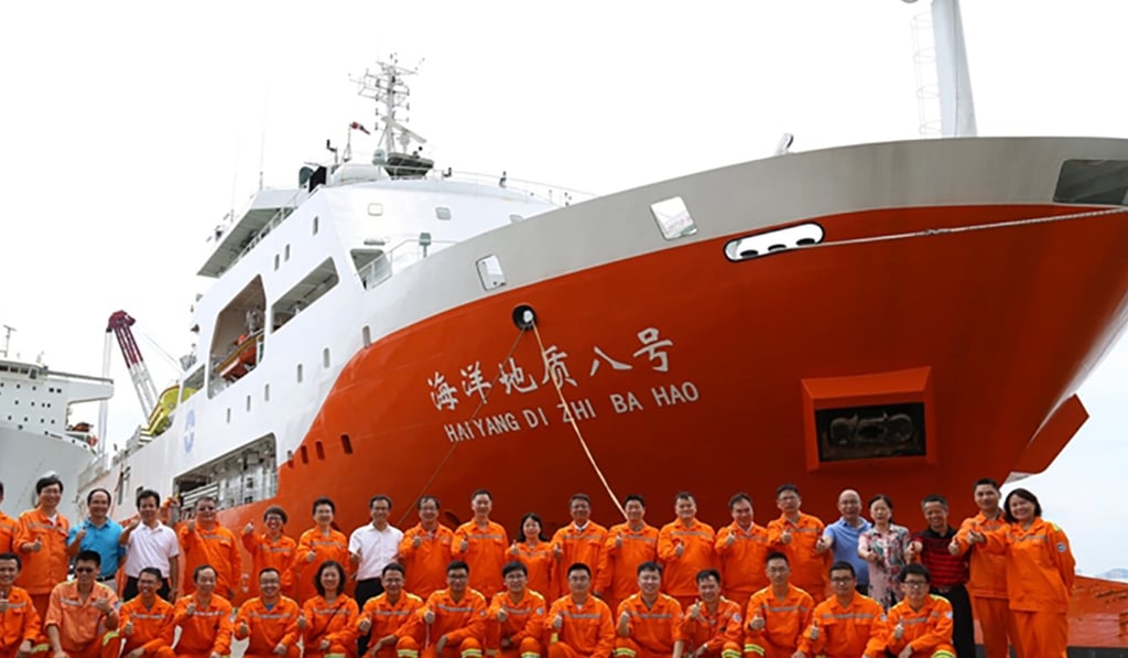 Vietnam was upset by the presence of a Chinese survey ship inside its exclusive economic zone. Photo: China Geological Survey