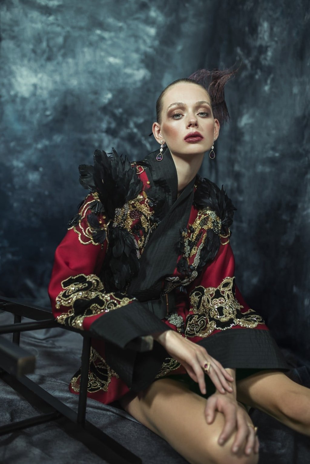 Elie Saab dress, price on request; Boucheron earrings, HK$187,500, ring, HK$38,000