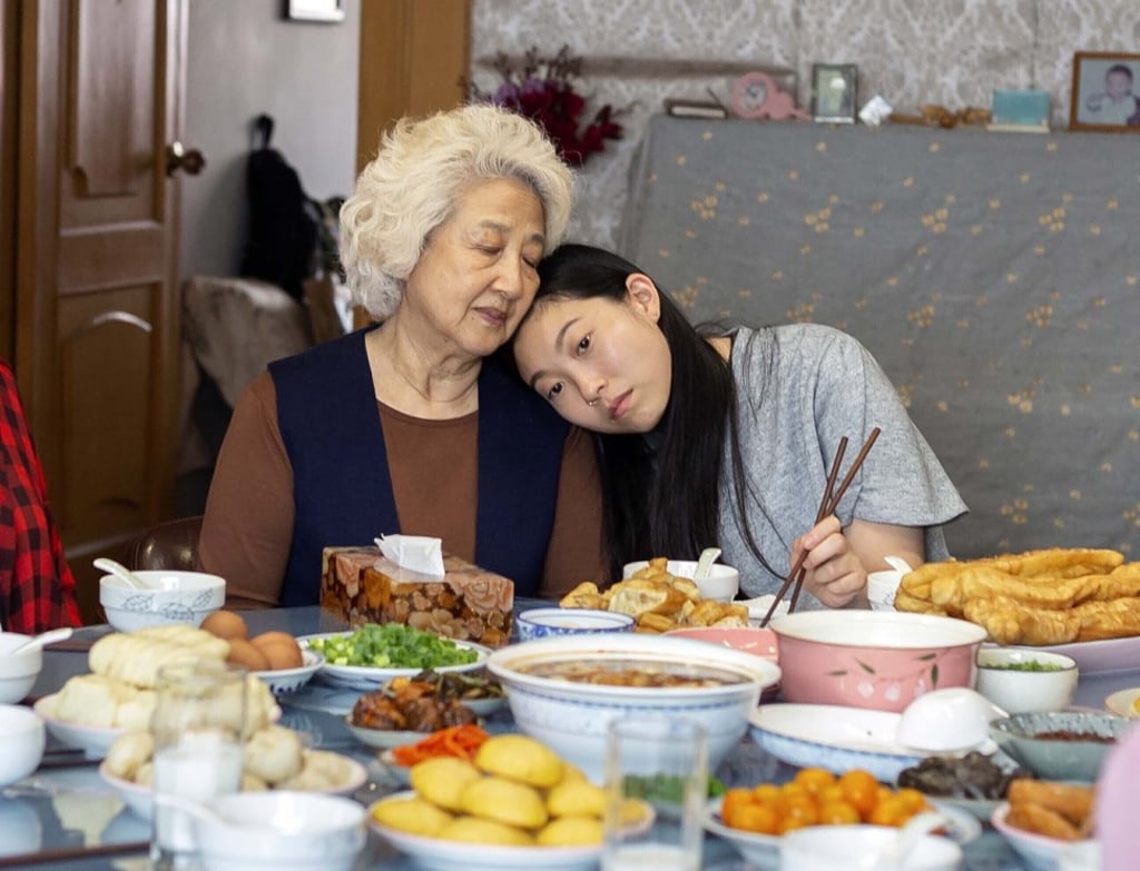 Zhao Shuzhen (left) and Awkwafina in a scene from The Farewell. Photo: AP