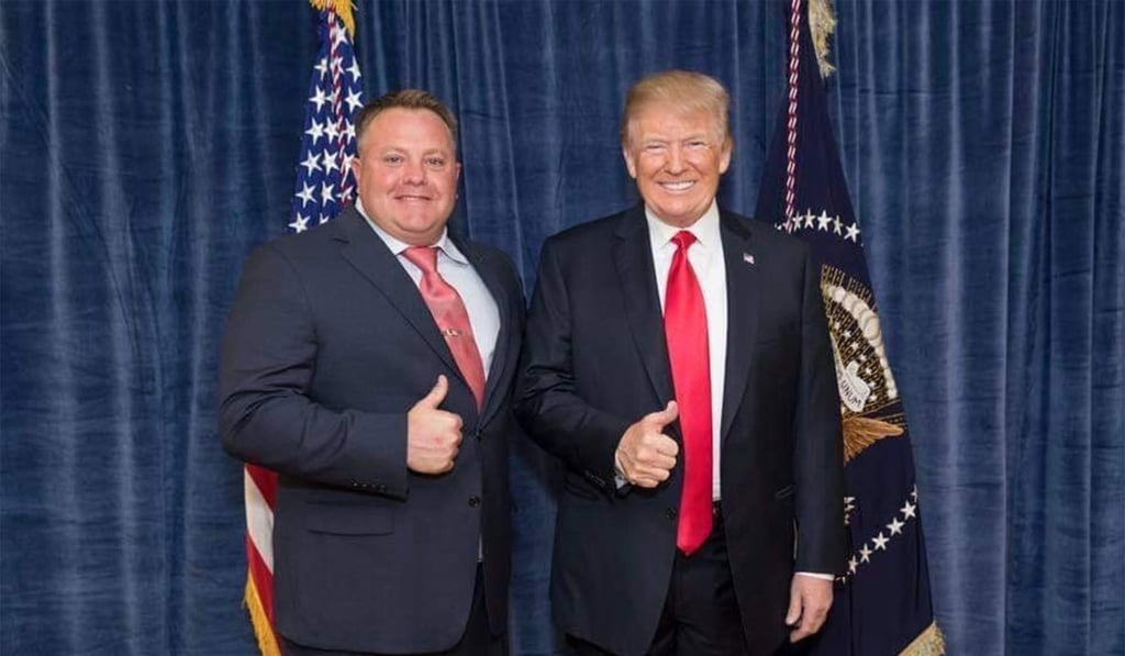 Robert F. Hyde and US President Donald Trump. Photo: TNS