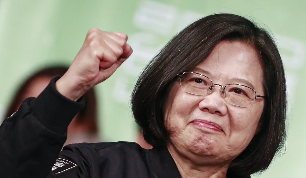 Taiwan President Tsai Ing-wen won a thumping victory in last week’s Taiwan election. Photo: EPA