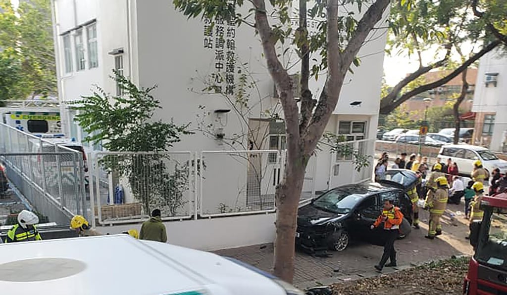 The driver of the car said she felt unwell before. Photo: Facebook