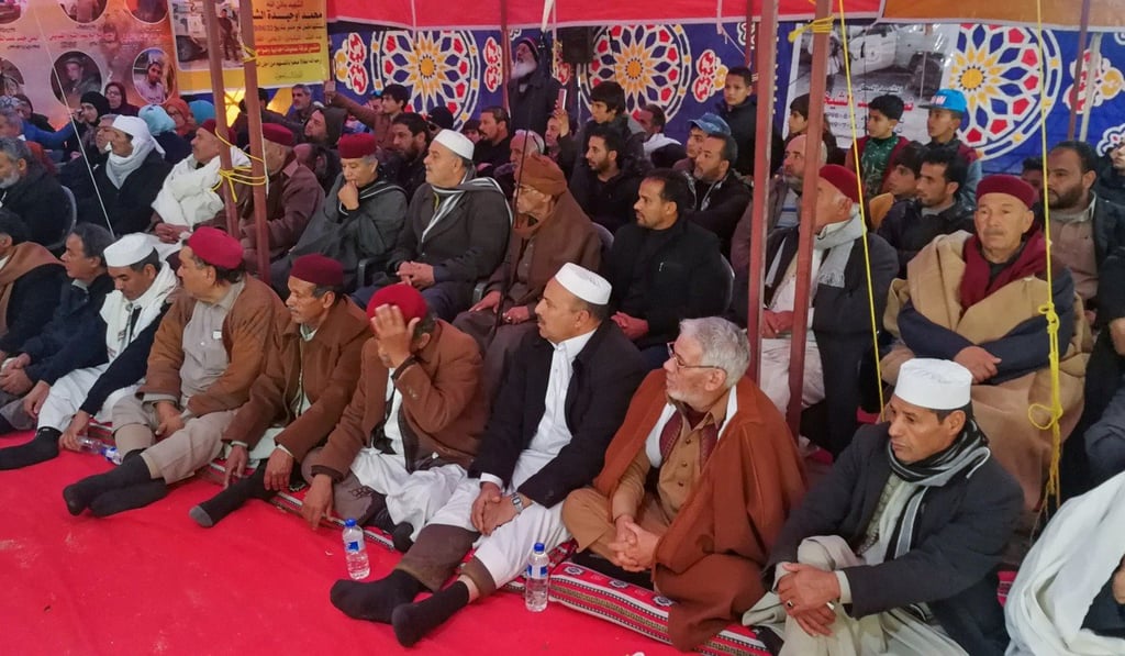Tribesmen protest in front of the Zueitina Oil Terminal, west of Benghazi, Libya. Photo: Reuters