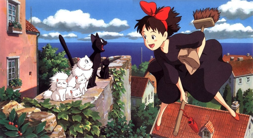 A still from Kiki’s Delivery Service, a 1989 film produced by Studio Ghibli. Photo: Studio Ghibli