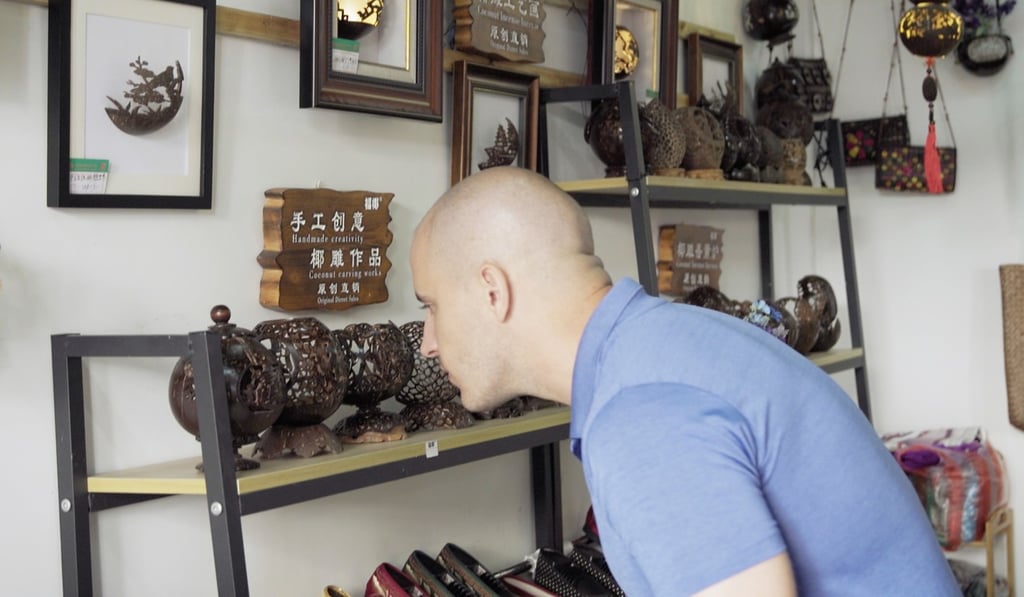 American Matt Waters (above) moved to Haikou to teach music and set up a music production event company.