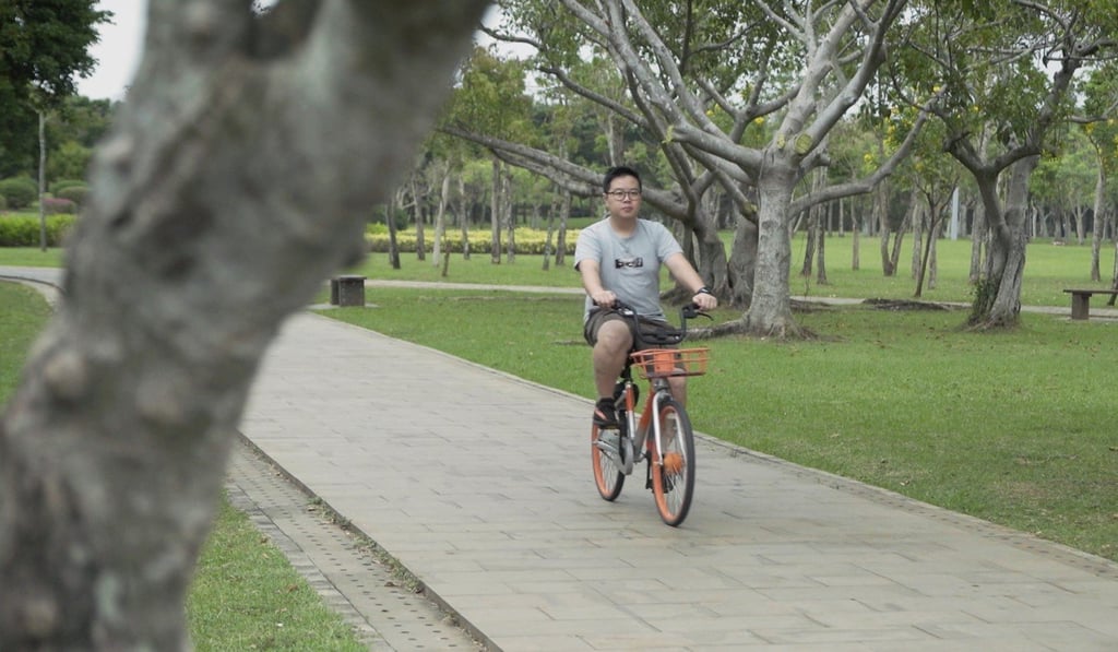 Haikou resident Richard Chan in Evergreen Park, which is the largest of the Chinese city’s four public parks.